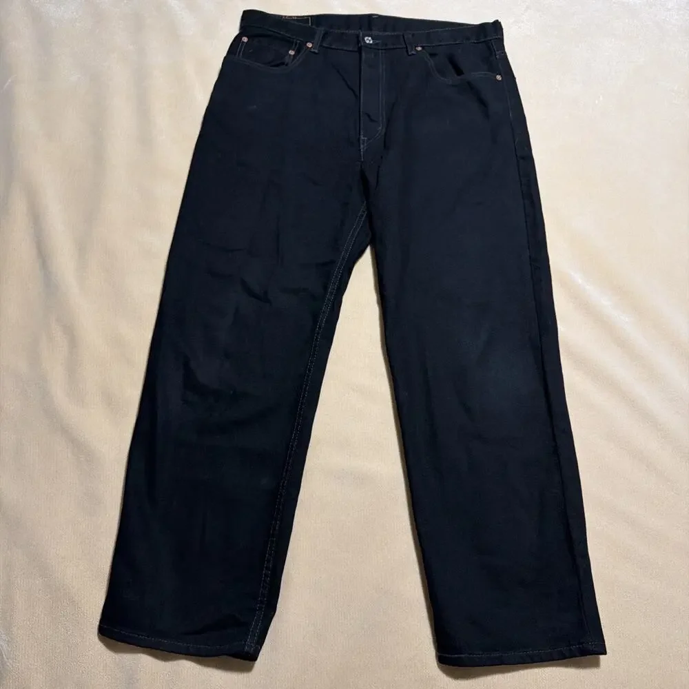 Levi Strauss & Co. 550 Relaxed Fit Black Jeans W36 L30 100% Cotton